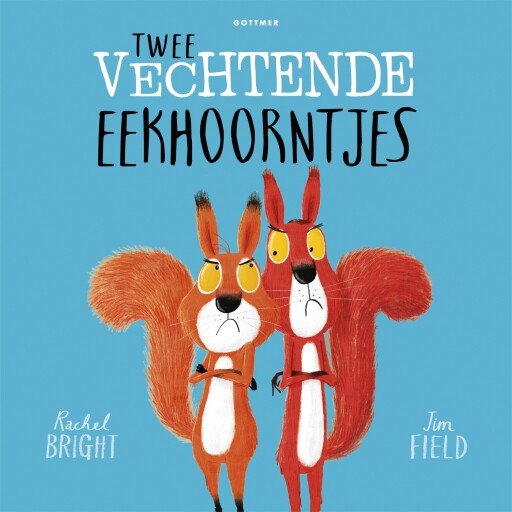 Twee vechtende eekhoorntjes