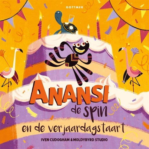 Anansi de spin en de verjaardagstaart