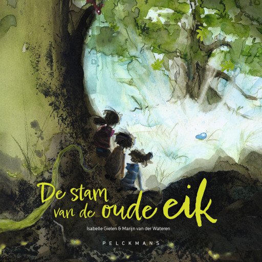 De stam van de oude eik